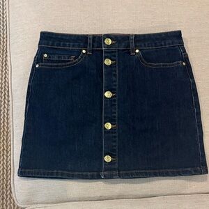 Kate Spade Girls Dark Blue Denim Mini Skirt